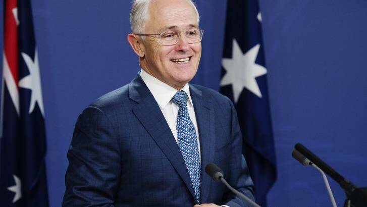 Prime Minister Malcolm Turnbull announces his new cabinet. Photo: James Brickwood