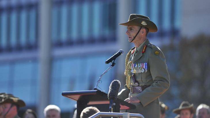 Angus Campbell took over command of the Australian Army from Lieutenant General David Morrison earlier this year. Photo: Jay Cronan
