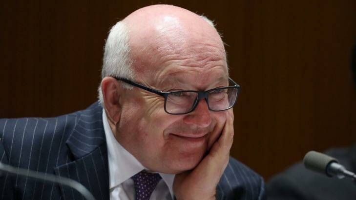 Attorney-General Senator George Brandis will have to appoint a new Solicitor General.  Photo: Andrew Meares