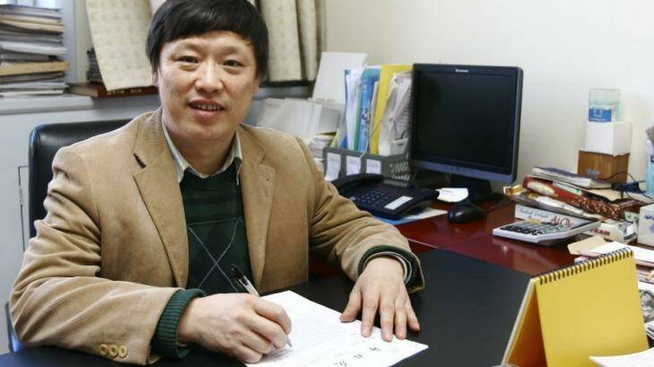 Editor of "Global Times", Hu Xijin, in 2010.