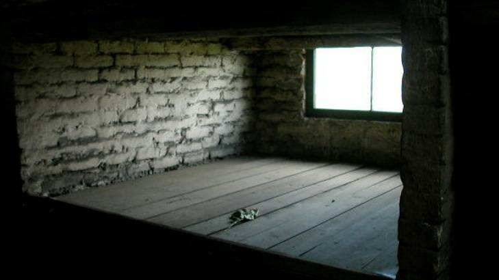 The 'bed' used by Josh Frydenberg's great-aunt in Auschwitz. Photo: Nick Miller