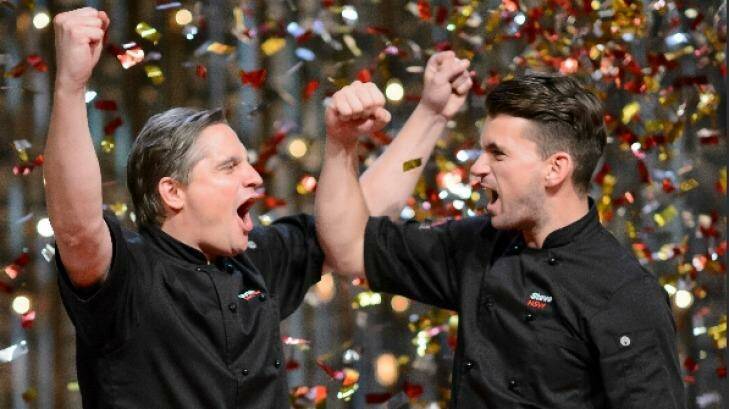 MKR 2015 winners: Best mates Will Stewart, left, and Steve Flood take the $250,000 prize.