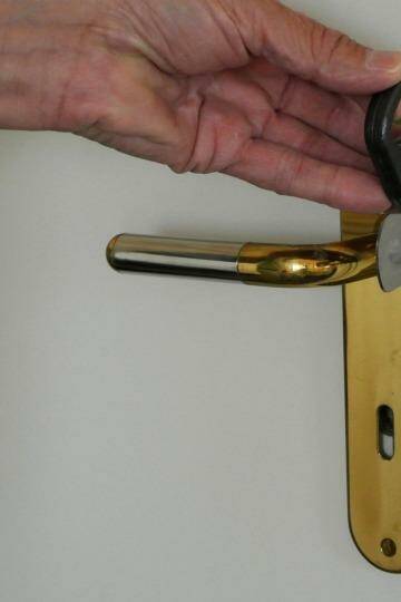 The pocket-size door lock is said to be light as plastic but "super strong" like stainless steel. Photo: the-easylock.com