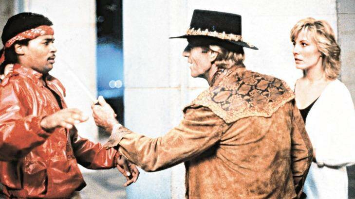 "That's not a knife": Paul Hogan in <i>Crocodile Dundee</i>. Photo: Supplied