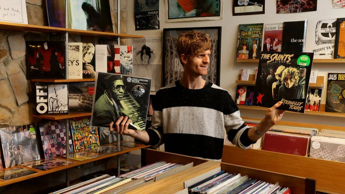  Tim McPhee  is preparing for the annual Record Store Day on Saturday.   Picture: Jonathan Carroll