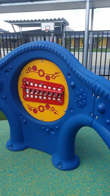 Kids can play music using this sensory panel.