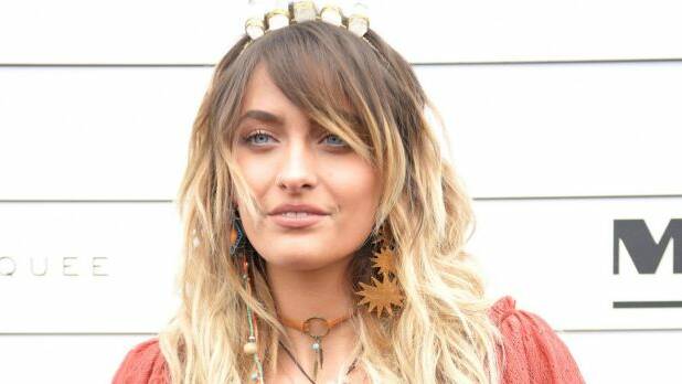Paris Jackson at the Myer marquee on Melbourne Cup Day. Photo: AAP
