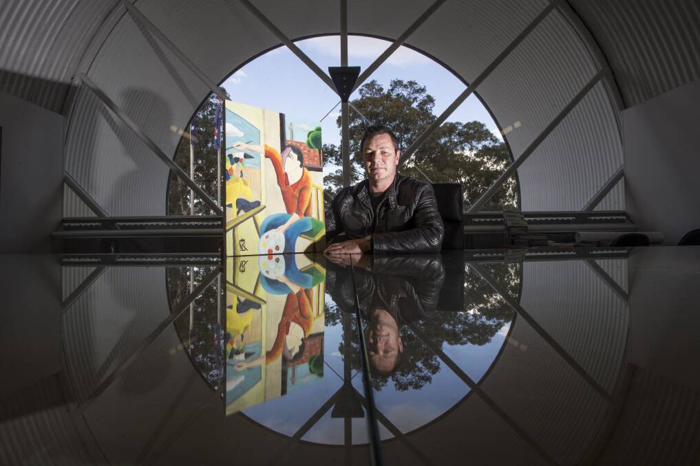 Meet the people responsible for putting Art from Inside together and the murals painted by prisoners inside Parklea jail's cultural learning space. Pictures: Geoff Jones