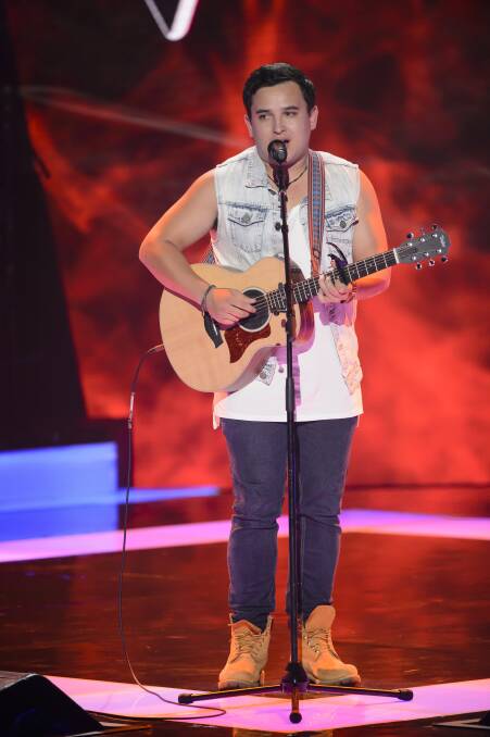 LOCAL TALENT: Sussex Inlet’s very own Liam Maihi turned all four chairs on Channel Nine’s The Voice on Sunday night with his rendition of George Ezra’s Budapest.