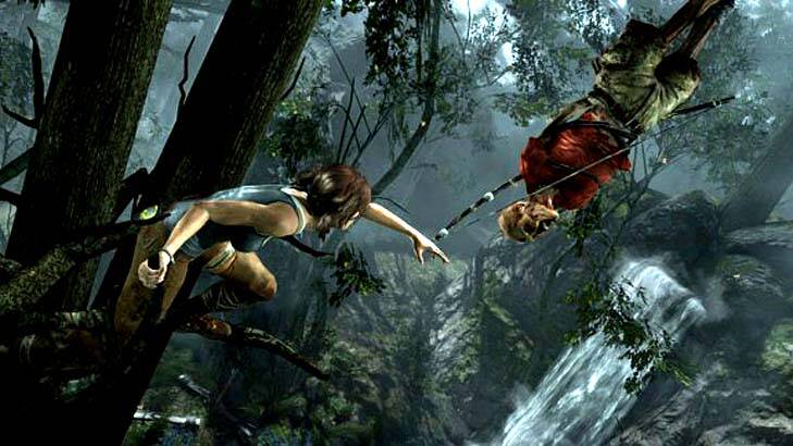 (u'A screenshot from Tomb Raider.',)
