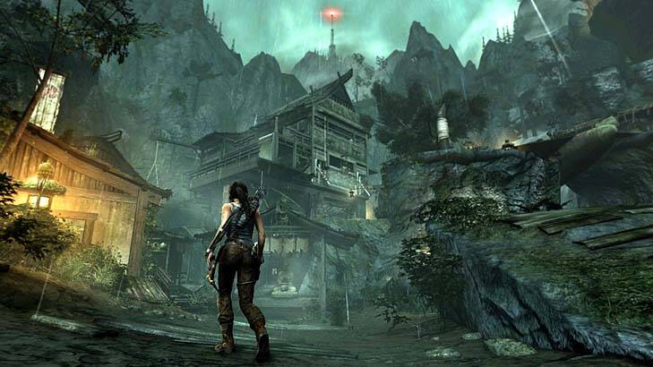 (u'A screenshot from Tomb Raider.',)