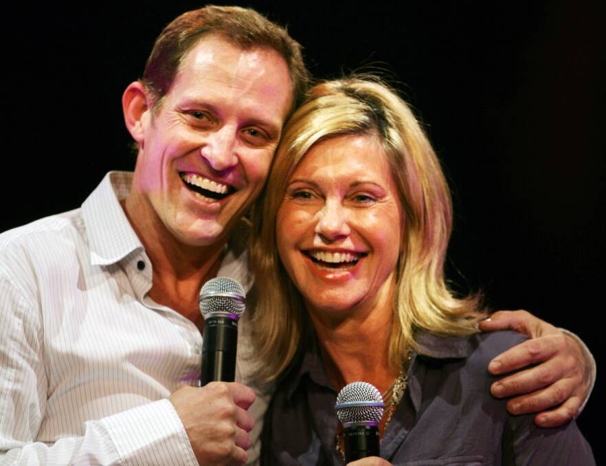 Todd sings a duet with Olivia Newton-John, star of the original movie, at her 2008 Sydney concert.